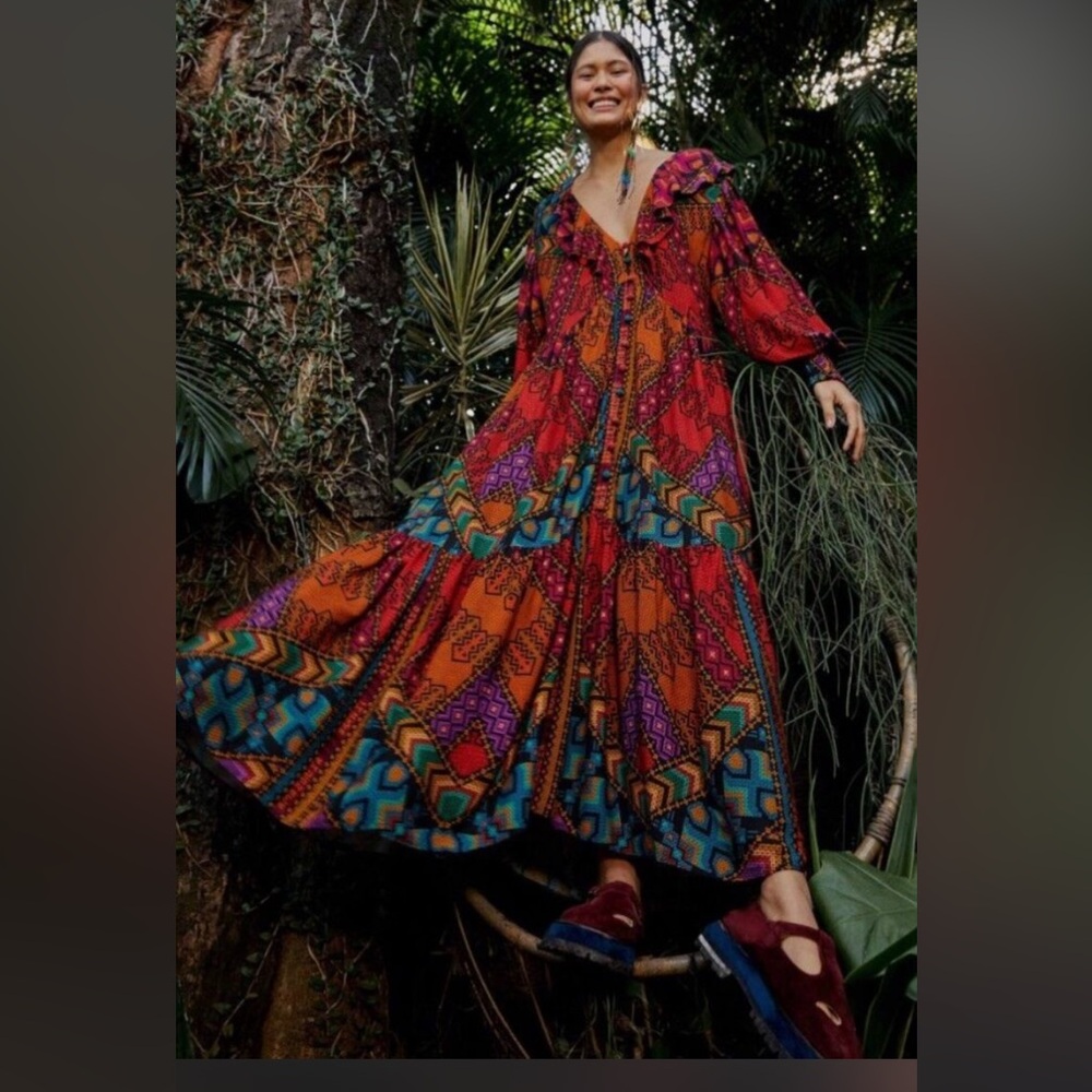 FARM Rio Multicolor Maxi Dress